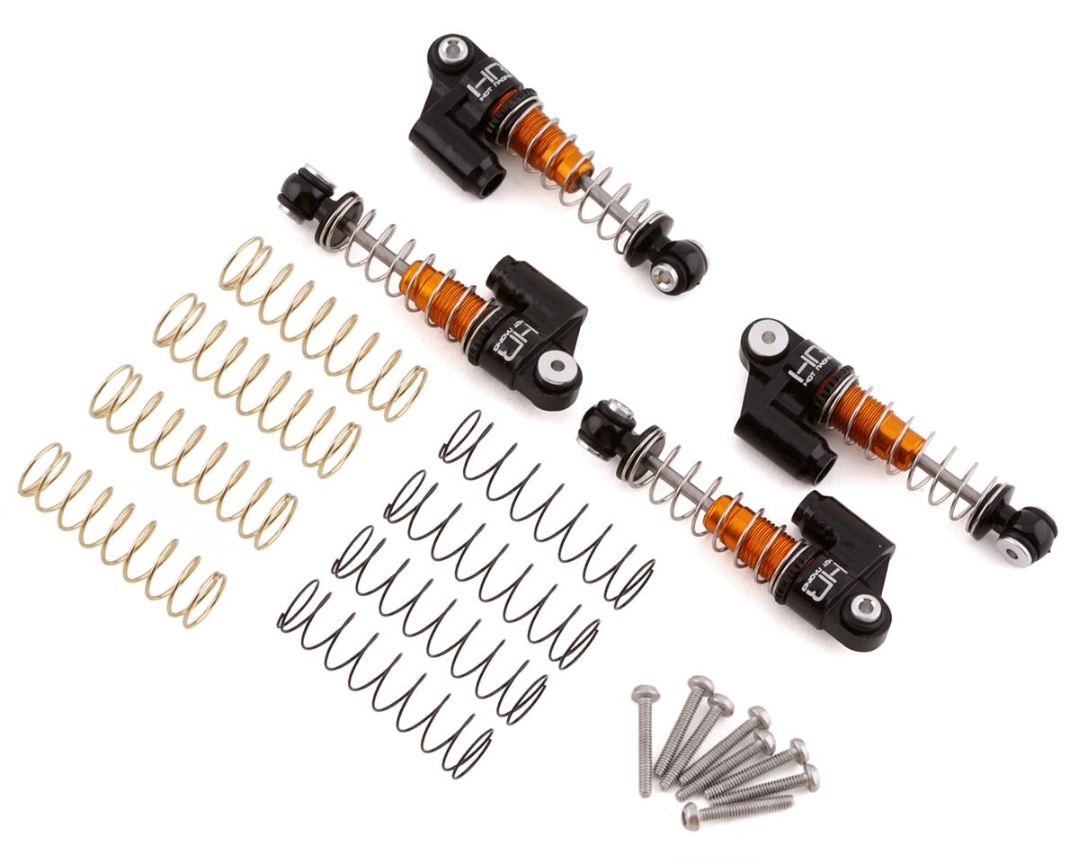 Hot Racing Axial SCX24 Aluminum Threaded Oil Emulsion Shocks (4) - HRASXTF326RX04