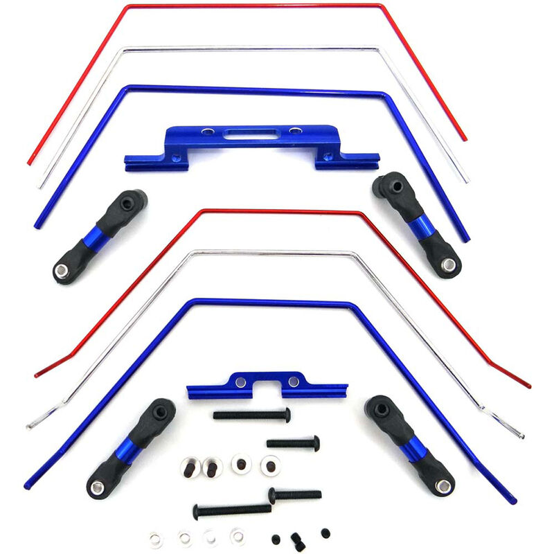 Hot Racing Front and Rear Wide Sway Bar Kit: 2wd Slash - HRATE311SLC