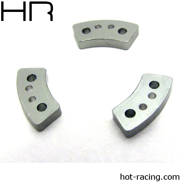 Hot Racing ALUM HARD ANODIZED SLIPPER CLUTCH PADS TRAXXAS - HRATRX15HS