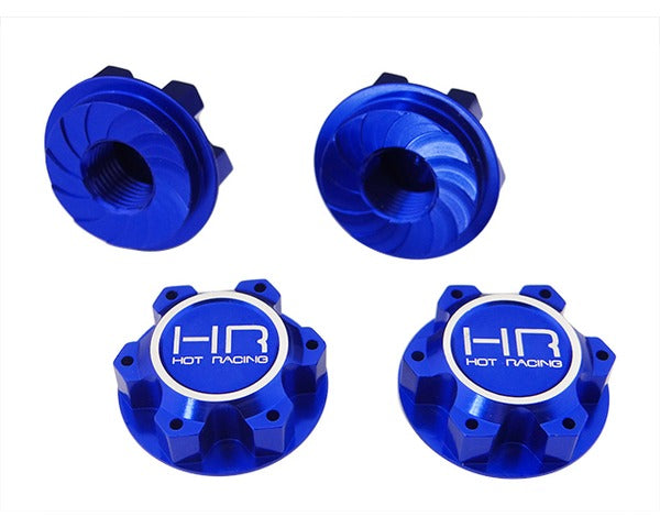 Hot Racing Aluminum 25mm Hex Serrated Nut for Traxxas X-Maxx - HRAXMX10N06