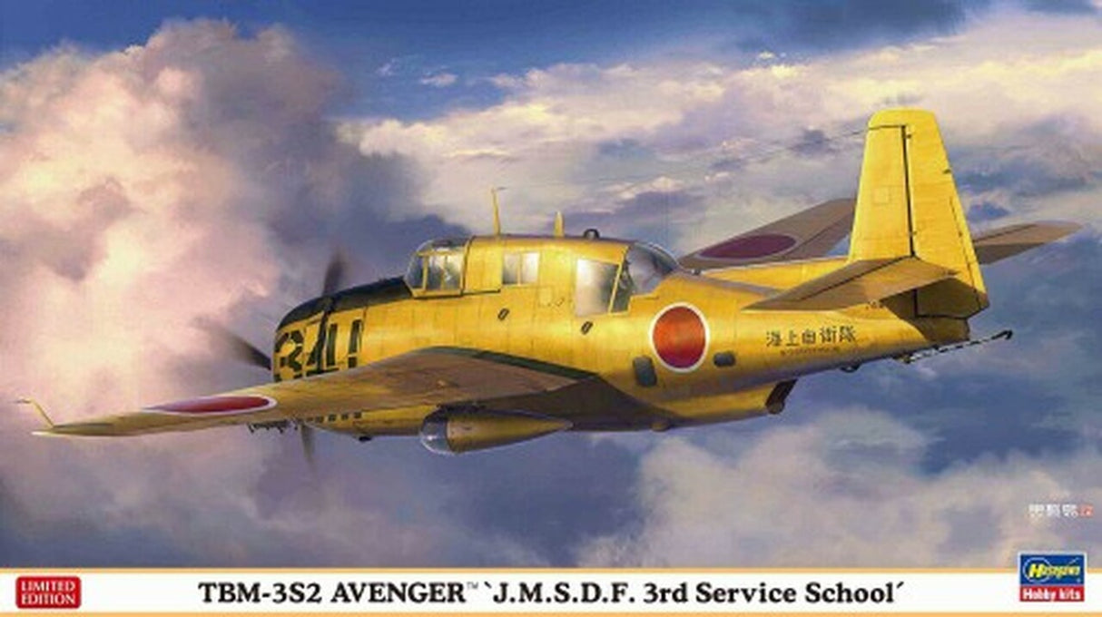 Hasegawa 1/72 TBM3S2 AVENGER 3RD SERVICE SCHOOL JMSDF AIRCRAFT - HSG2386
