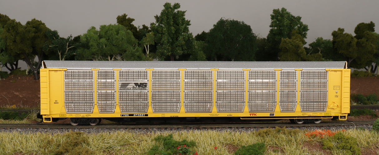 Intermounain Railway N Bi-Level Auto Rack - Norfolk Southern - Thoroughbred - TTGX Flat Car - IMR194105