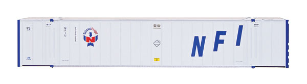 Intermounain Railway 53' Hyundai Container Late Version 2-Pack - Ready to Run -- National Freight - IMR30652
