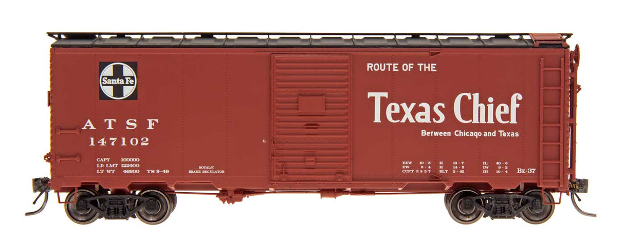 Intermounain Railway N 10'6" MODIFIED 1937 AAR 40' BOXCAR - SANTA FE BX-37 - TEXAS CHIEF - IMR65817