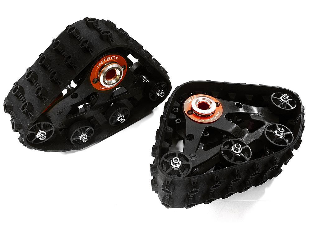 T3 Snowmobile & Sandmobile Rear Kit for 1/10 Stampede, Rustler, Slash & Bandit - Orange