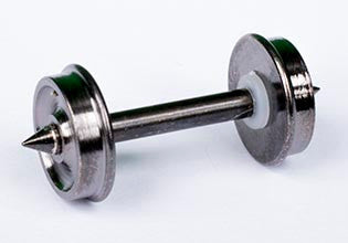 JB WHEELSETS 36" Pointed Axle End Wheelsets, RP25 contour, 0.110Ã tread, Black Nickel wheel finish 100/pk - JBW106100