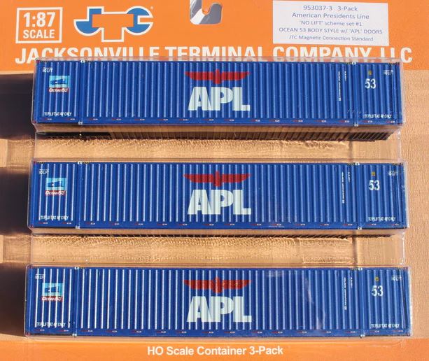 Jacksonville Terminal HO APL 53' CONTAINER IBC 3/PK - JTC953037