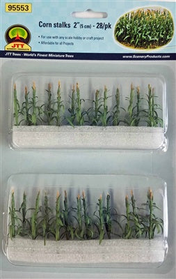 JTT Minature Tree - Corn Stalks -- 2" 5cm Tall pkg(28) - JTT95553