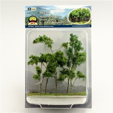 JTT Miniature Tree Woods Edge Trees -- Green 4 to 5-1/2" pkg(5) - JTT95618