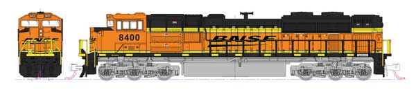 Kato N EMD SD70ACe BNSF "Swoosh" Nose HL w/ DCC #8527 - KAT1768524DCC