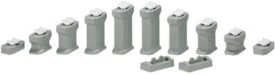 Kato 23-016-1 N Add-On Gradual Pier Set - Unitrack -- 7/16 - 1-5/8"  High