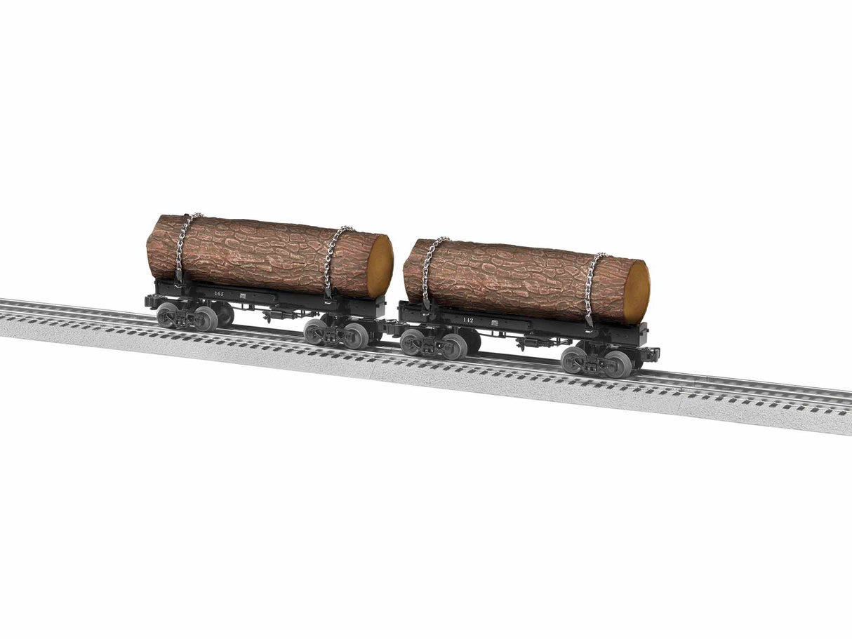 Lionel O Skeleton Log Car, Unlettered (2) Pack A - LNL1926600