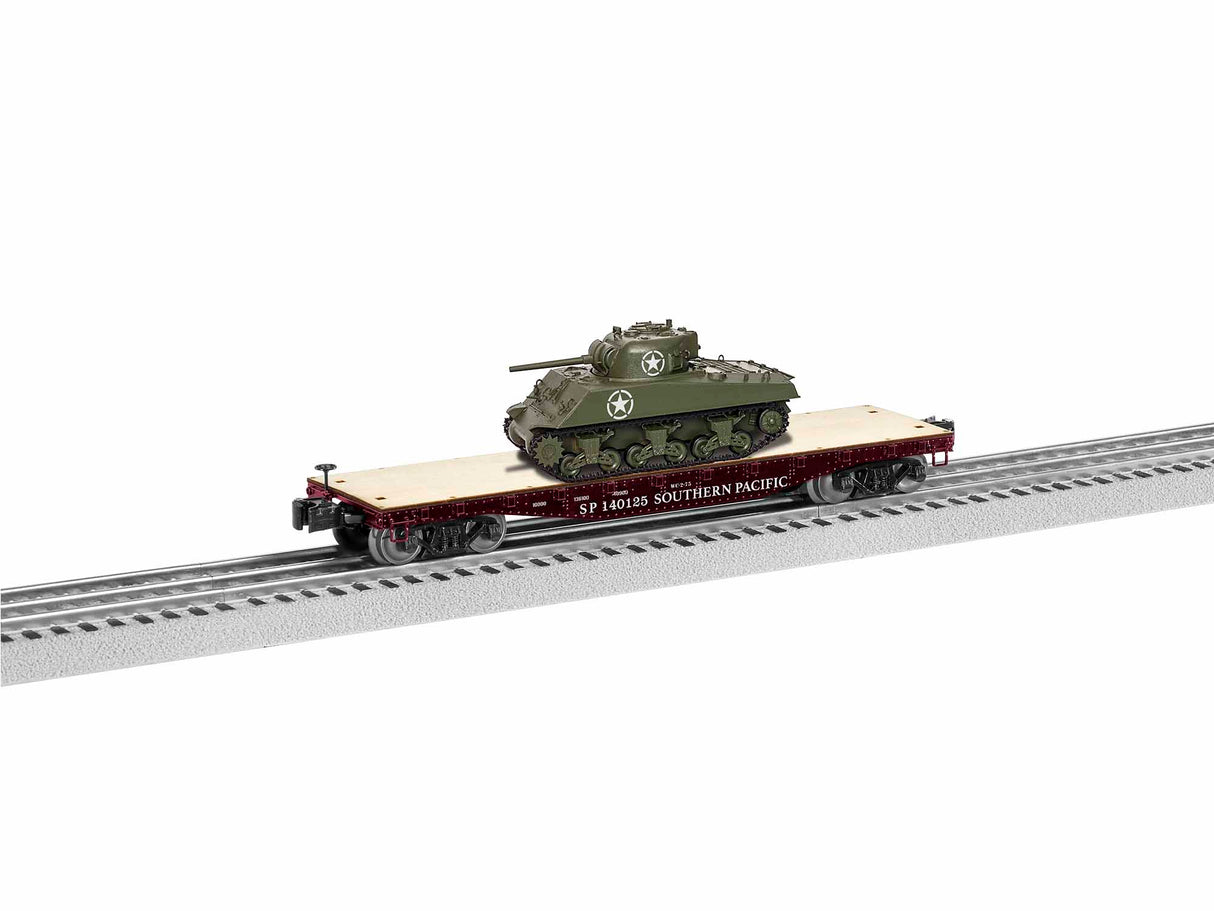 Lionel O 40' Flatcar w/Sherman Tank, SP #140125 - LNL1926732