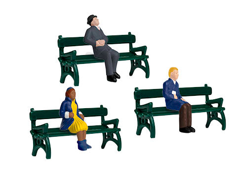 Lionel O SITTING PEOPLE W/BENCHES 6/PK - LNL1930190