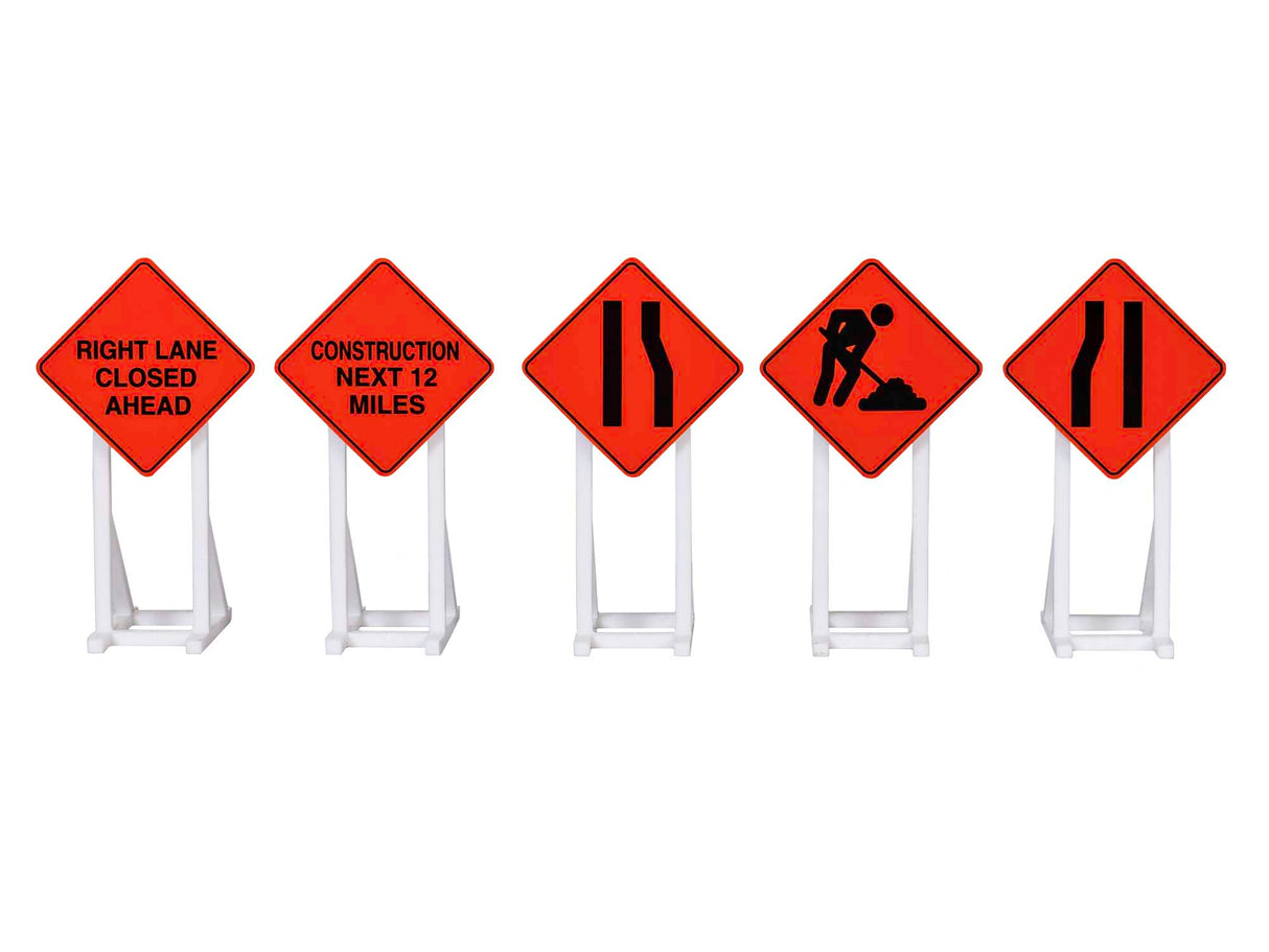Lionel O CONSTRUCTION SIGNS 5/PK - LNL2030240