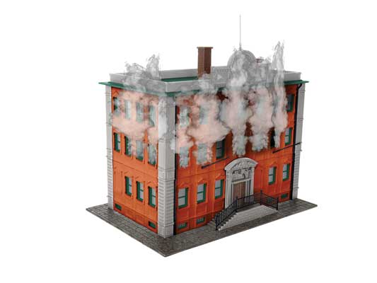 Lionel HO "On Fire Building" Kit - LNL2167070