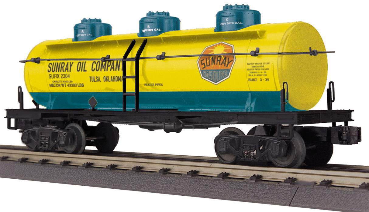 MTH - Mikes Train House O-27 3-Dome Tank, Sunray - MTH3073421