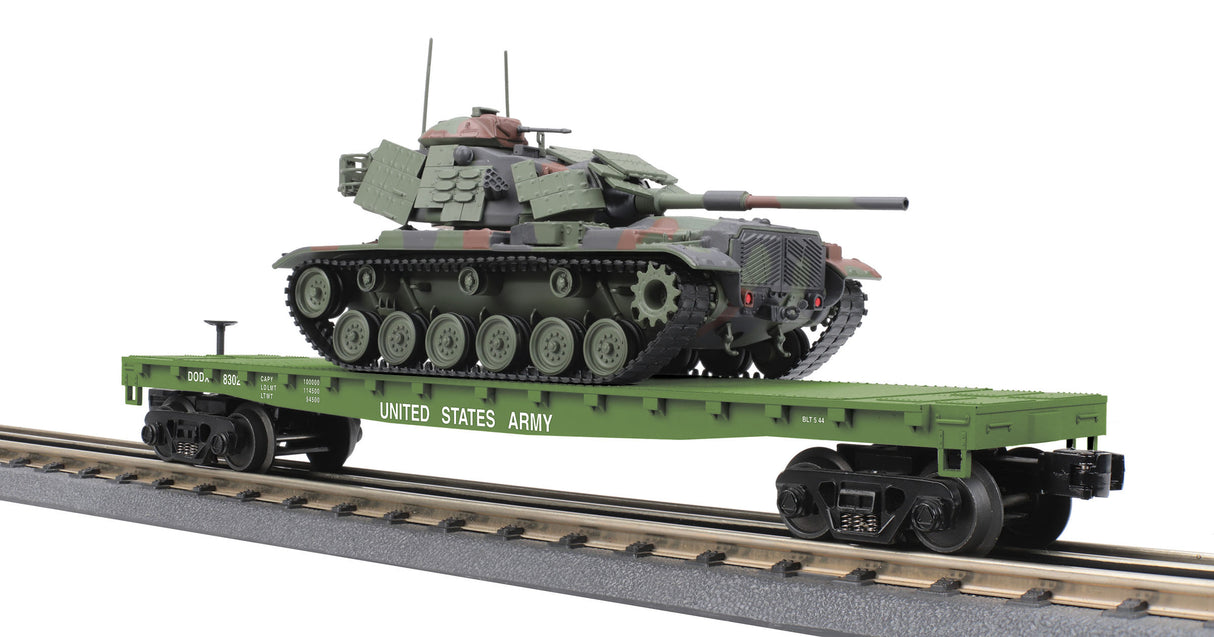MTH - Mikes Train House MTH3076844 O Flat Car w/ M60 Tank - MTH3076844