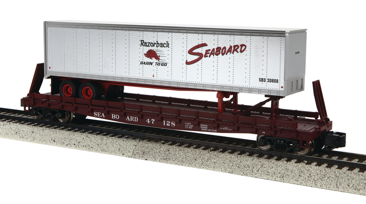MTH - Mikes Train House S FLATCAR W/48' TRAILER SBD 47128 - MTH3576032