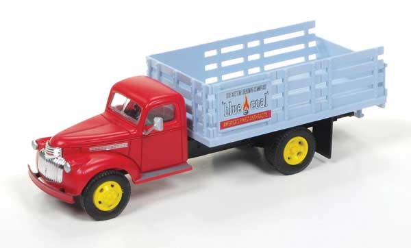 Classic Metal Works HO 1941-46 Chevy Box Truck, Blue Coal - MWI30483
