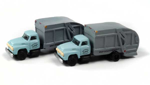 Classic Metal Works N 1957 Chevy Garbage Trk Oceanside Dpt Pblc Works - MWI50408