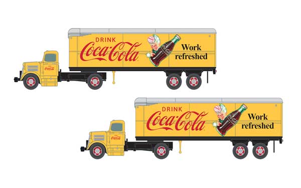 Classic Metal Works N White WC22 TractorTrailer Set,Coke/White/Red (2) - MWI51188