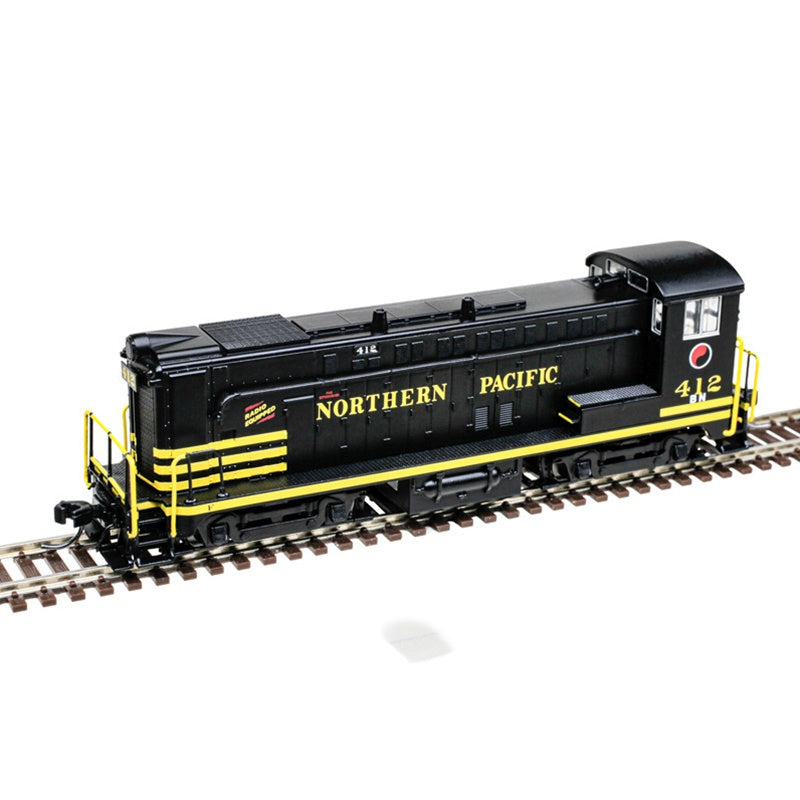 Atlas N Baldwin VO1000 - Standard DC - Master(R) Silver -- Burlington Northern #412 (Ex-NP Patch, black yellow)