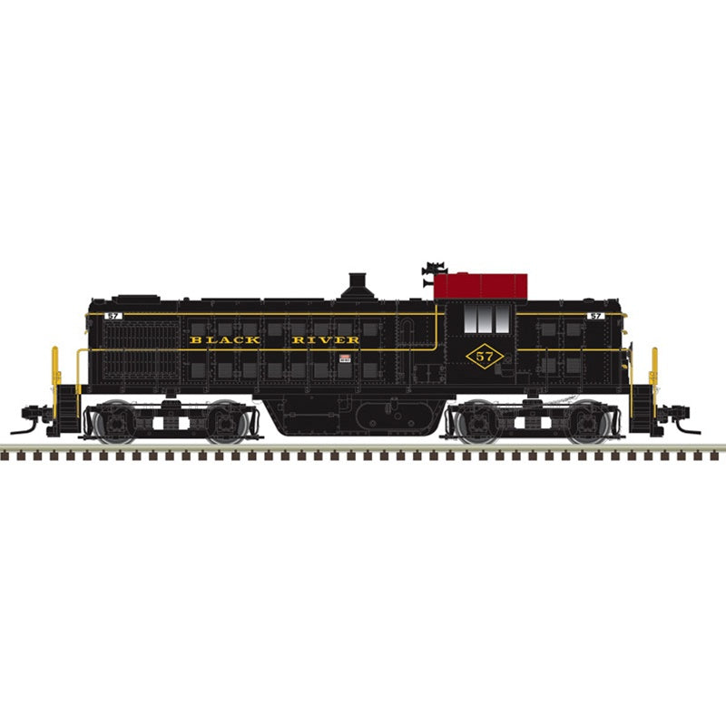 Atlas N Alco RS1 - Standard DC - Master(R) -- Black River & Western #58 (green, black, yellow)