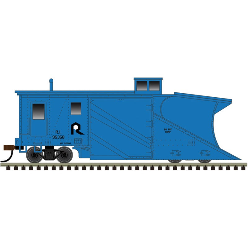 Atlas N Russell Snow Plow - Ready to Run - Master(R) -- Rock Island #95358 (blue, black, white)