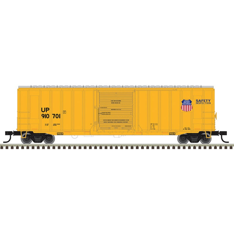 Atlas N ACF(R) 50'6" Boxcar - Ready to Run -- Union Pacific #910701 (MOW, yellow, Safety Slogan)