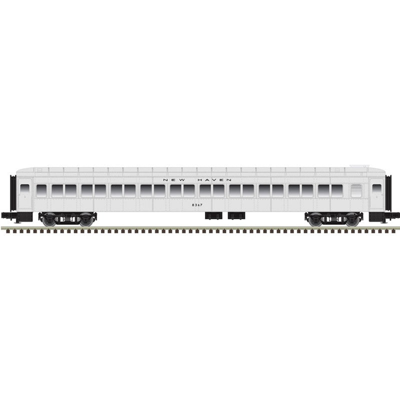 Atlas Trainman (3-Rail) O 80' Pullman Bradley Passenger Car New Haven (Silver/Black) #8368