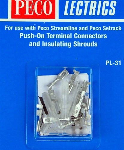 Peco PL-31 Terminal Connectors/Shrouds