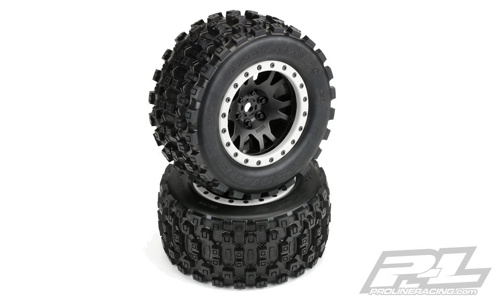 Proline Racing Badlands MX43 Pro-Loc Mnt Impulse Blk,Grey(2):XMX - PRO1013113