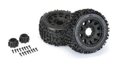 Pro-Line Racing Badlands 3.8" MTD Raid 8x32 Wheels 17mm MT F/R - PRO117810