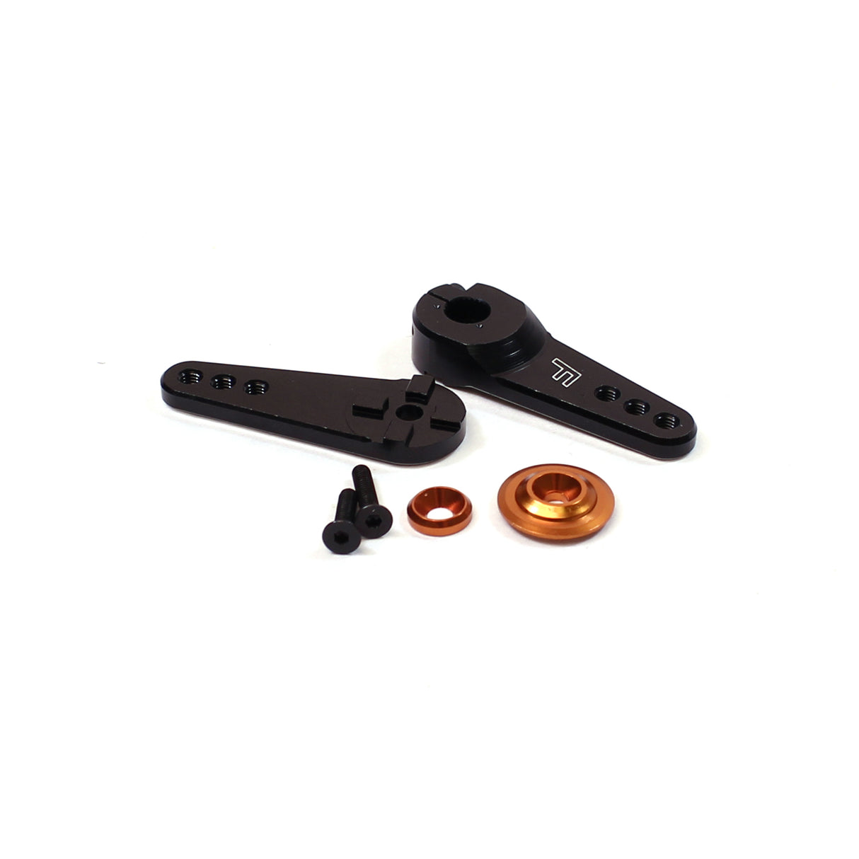 Racers Edge Aluminum Large 4-in-1 Clamping Servo Arm, 25 Tooth, for Savox or Futaba - RCE10220F