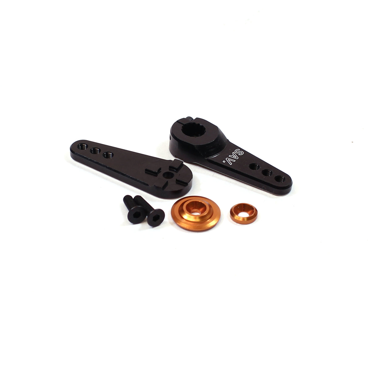 Racers Edge Aluminum Large 4-in-1 Clamping Servo Arm, 15 Tooth, for Savox Large Scale Servos Only - RCE10220SAV