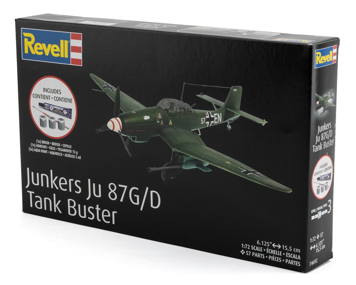 Revell 1/72 Junkers Ju 87 G/D Tank Buster Plastic Model Kit