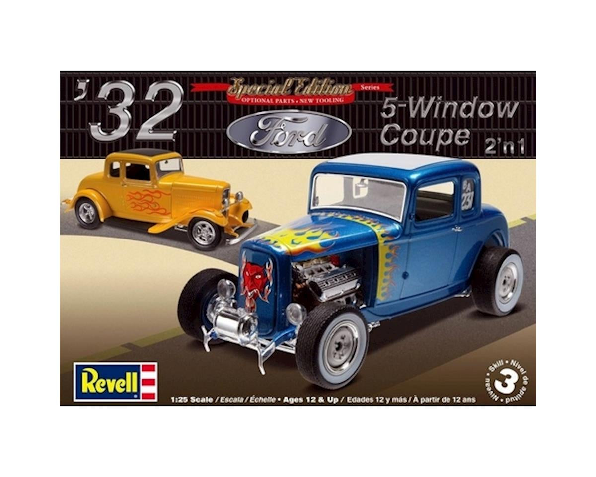 Revell 1/25 '32 Ford 5 Window Coupe 2n1 Model Kit