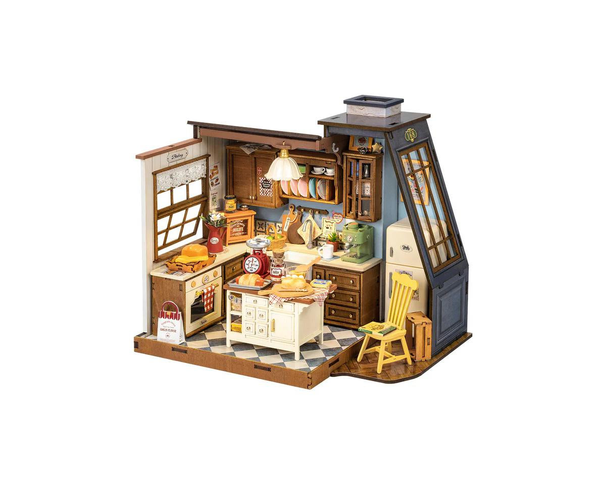 Robotime Rolife Baking Kitchen DIY Miniature 3D Wooden Model Kit
