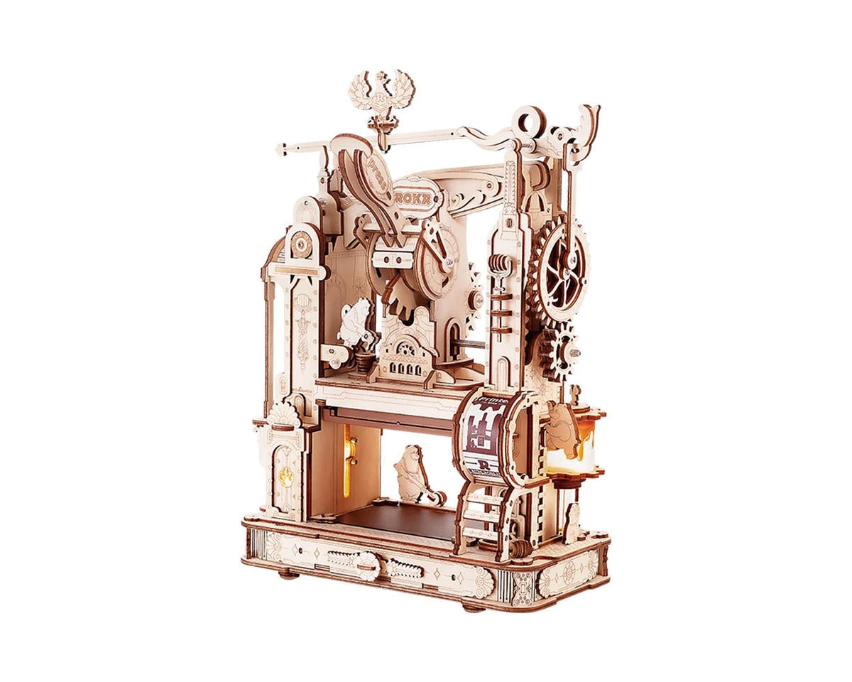 Robotime Rolife Classic Printing Press Assembly Kit