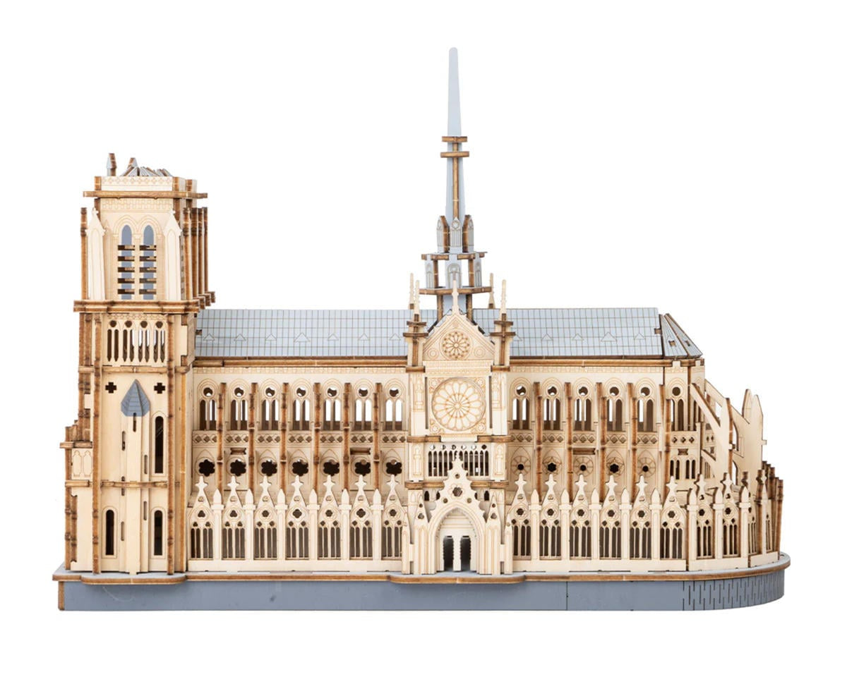 Robotime Rowood Paris Cathedral DIY Miniature 3D Wooden Model Kit