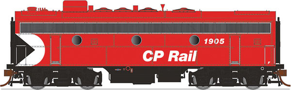 Rapido Trains HO F7B w/DCC & Sound, CPR/5"Stripes #4431 - RPI223509