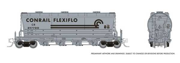 Rapido Trains N Flexi Flo Hopper Late CR Billboard Repaint - RPI533007A