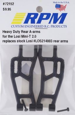 RPM Products Heavy Duty Rear A-arms: Losi Mini-T 2.0 - RPM72152