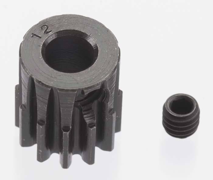 Robinson Racing Products Extra Hard 12 Tooth Blackened Steel 32p Pinion 5mm - RRP8612