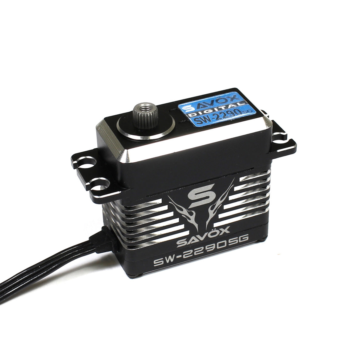 Savox Waterproof Premium, High Voltage, Brushless, Digital Servo 0.11sec / 972.1oz @ 8.4v - Black Edition - SAVSW2290SG-BE