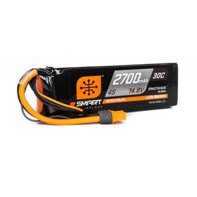 Spektrum 2700mAh 4S 14.8V Smart LiPo Battery 30C; IC3