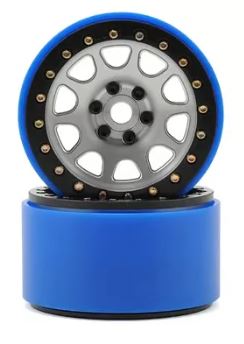 Max Speed Technology 2.2 D Hole PL Beadlock Wheels (Silver) (2) (Pro-Line Tires) - SSD00154