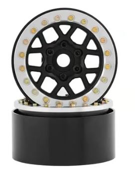 Max Speed Technology SSD RC 1.9 Boxer Beadlock Wheels (Black) - SSD00540