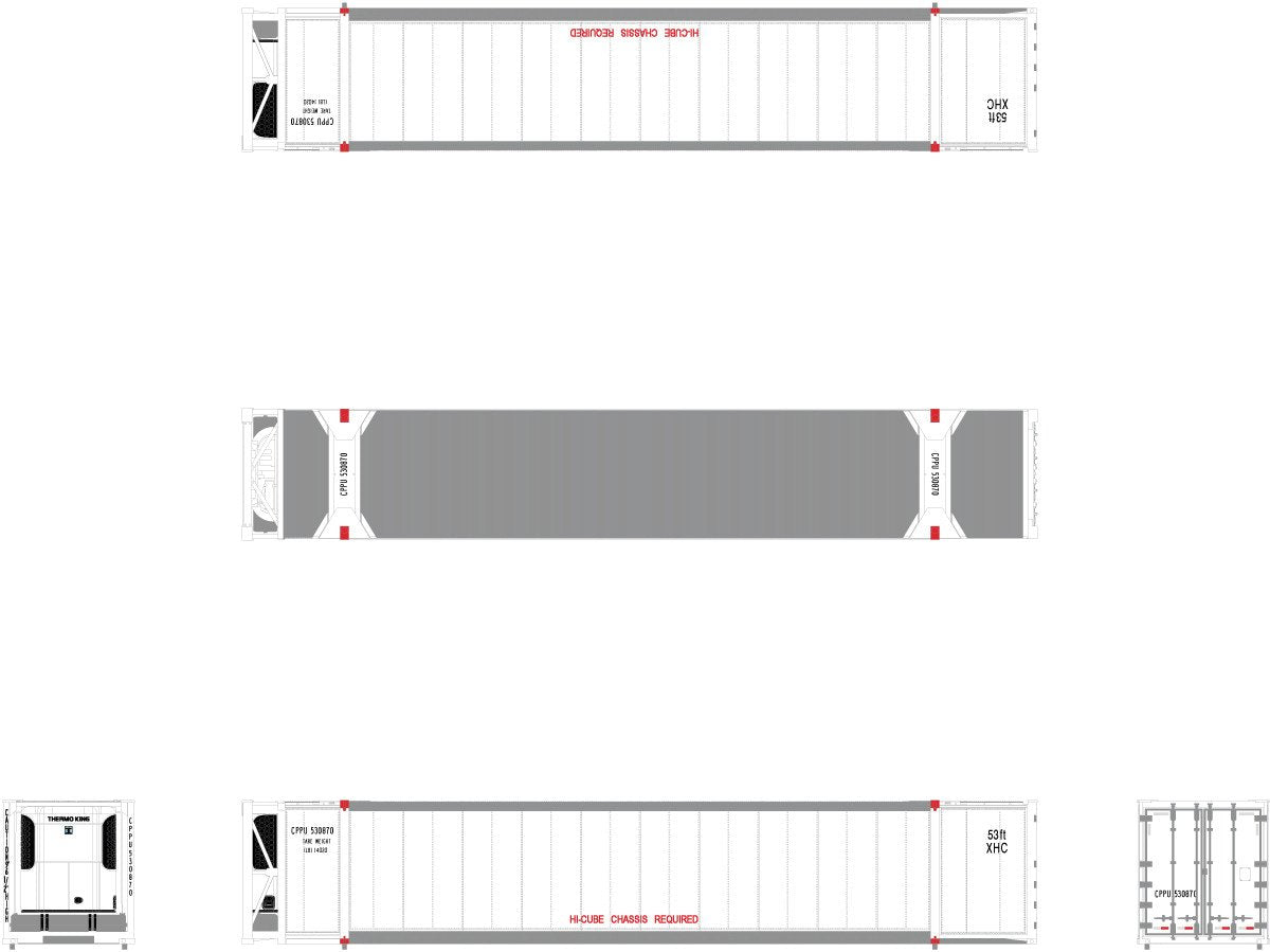 Scaletrains Reporting Mark Only 3-Pack 530870, 530899, 530920 - SXT10290